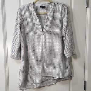 The Limited Black and White Polka Dot Tunic Size XS